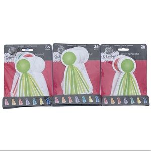 3 Packs Schoolgirl Style Tassels Hello Sunshine Cut Outs 108 Tassels NIP